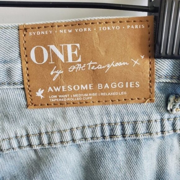 One Teaspoon Medium Rise Awesome Baggies Jeans Size 25 - Picture 7 of 11